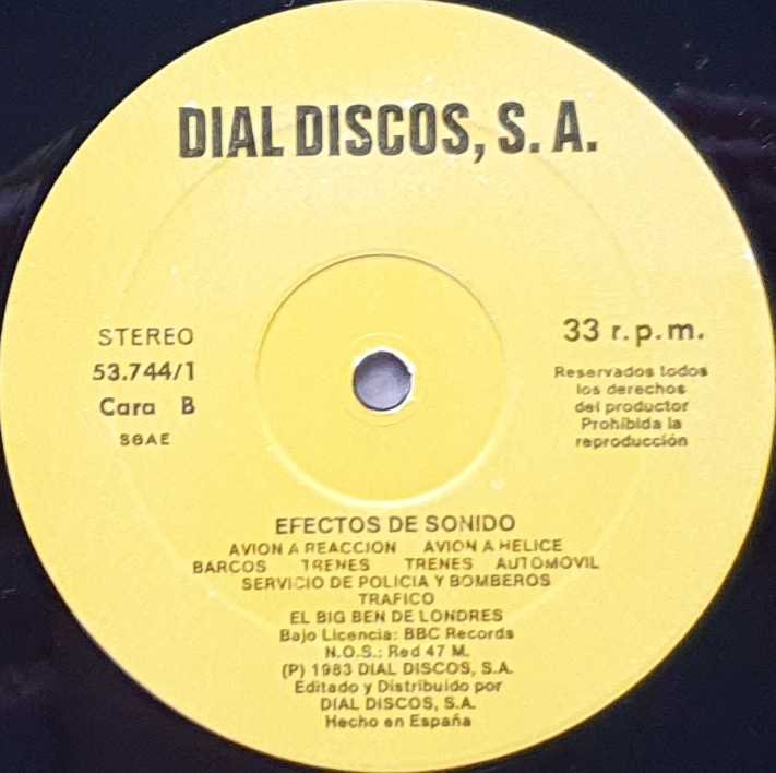 53.744 Efectos de Sonido - Horror Various from the BBC records and Tapes library Label